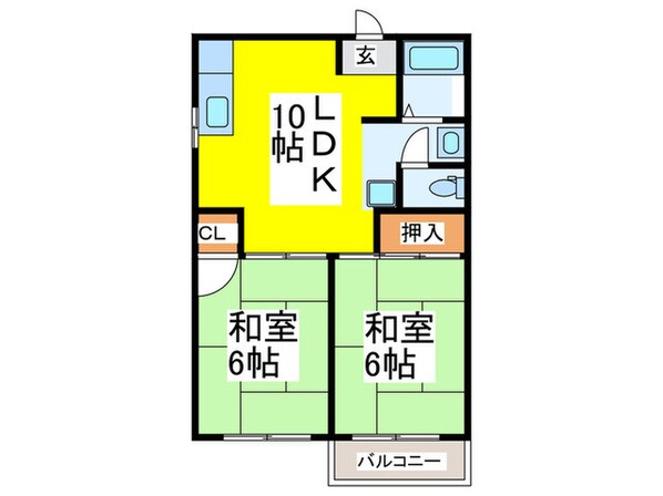 永田マンションの物件間取画像